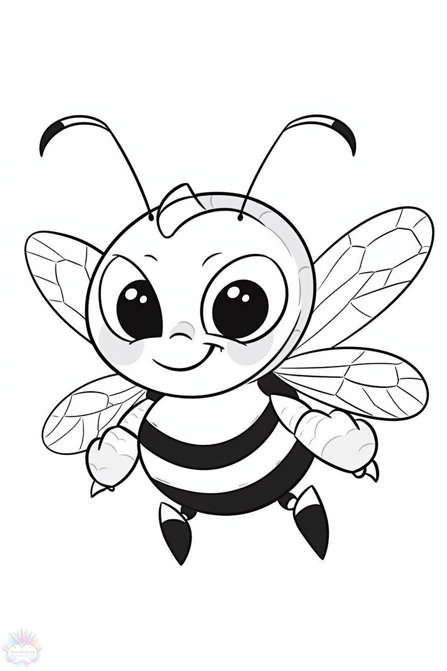 dibujos de abejas para colorear