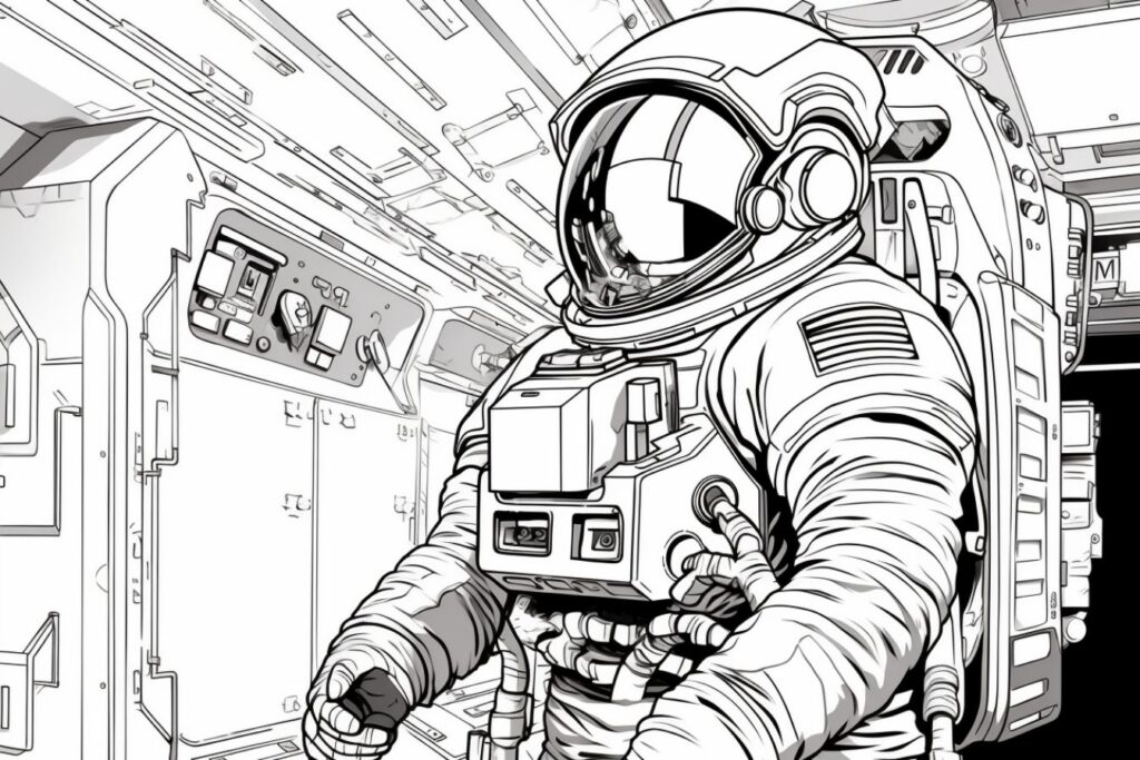 Dibujos de Astronauta Para Colorear
