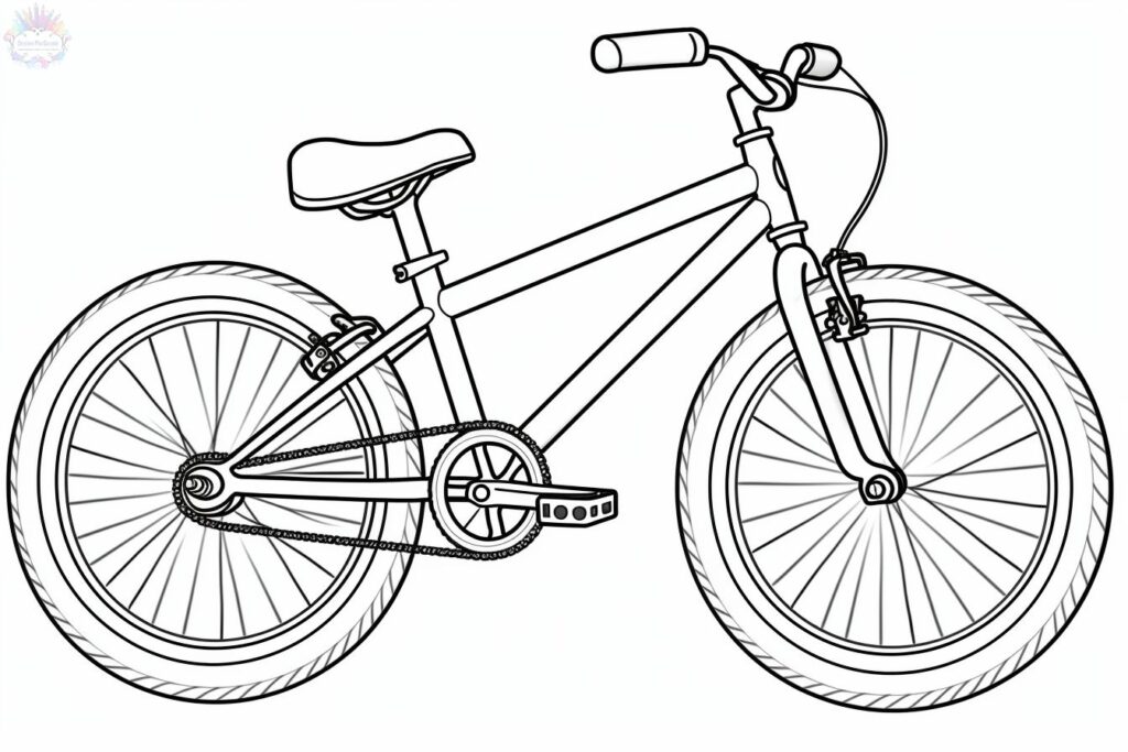 Dibujos de Bicicleta Para Colorear