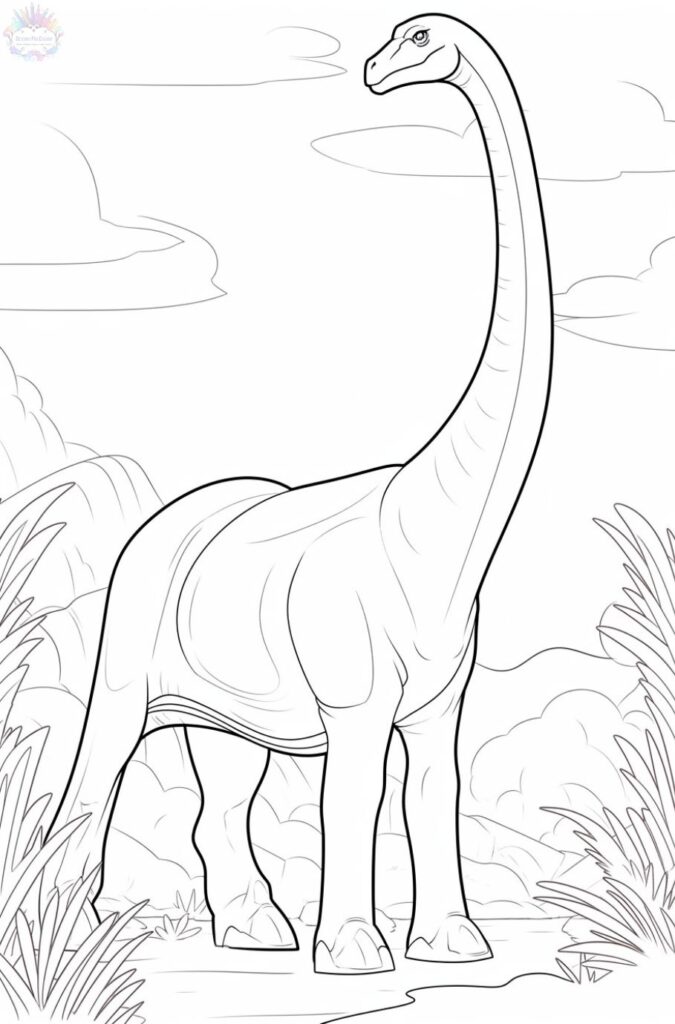 Dinosaurio Para Colorear