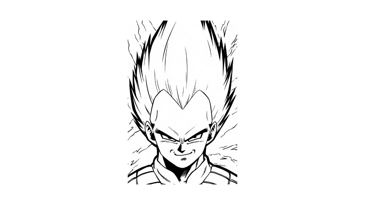 Vegeta Para Colorear