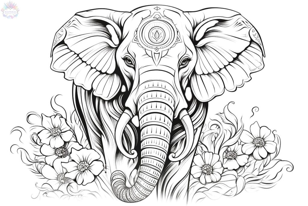 Elefantes Para Colorear