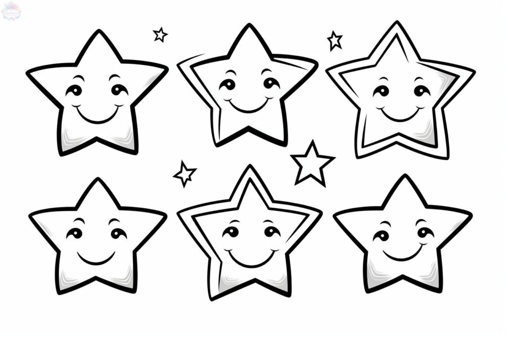 Dibujos de Estrellas Para Colorear