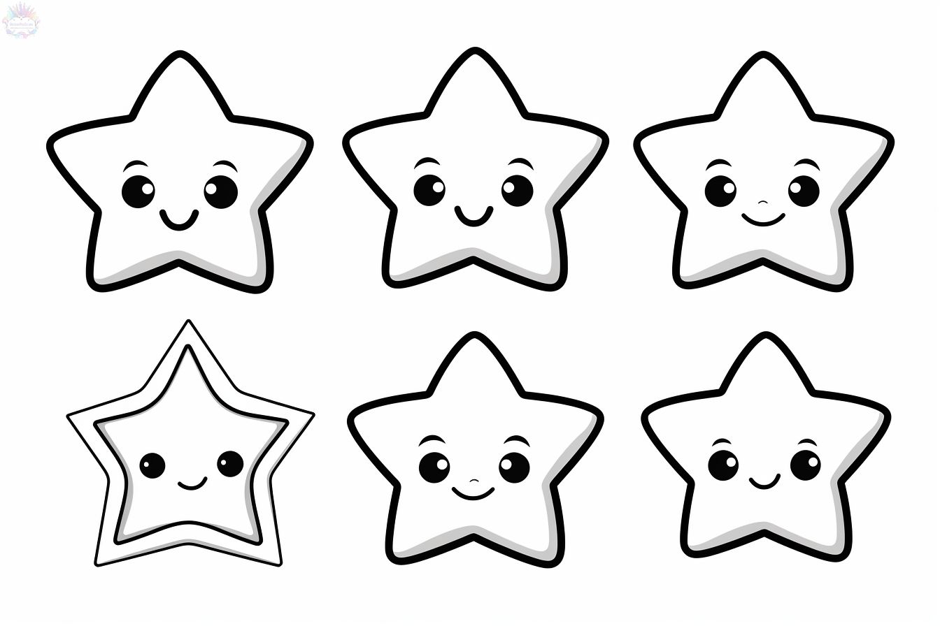 Dibujos de Estrellas Para Colorear