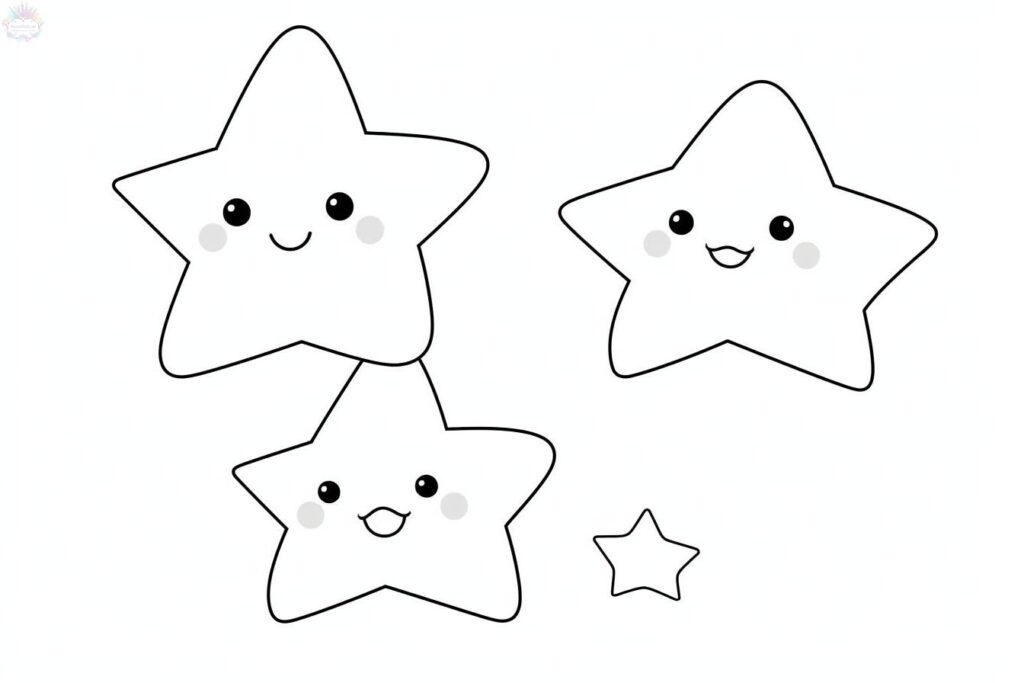 Dibujos de Estrellas Para Colorear