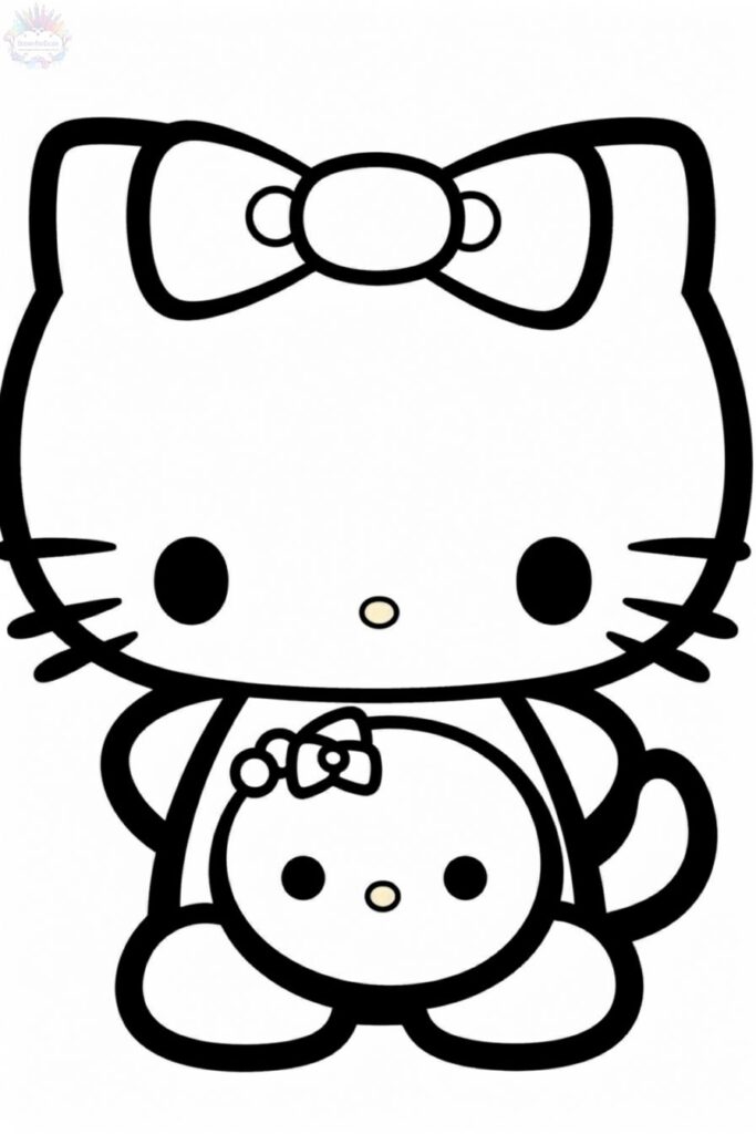 Dibujos de Hello Kitty Para Colorear