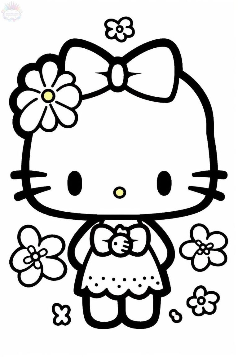 Dibujos De Hello Kitty Para Colorear