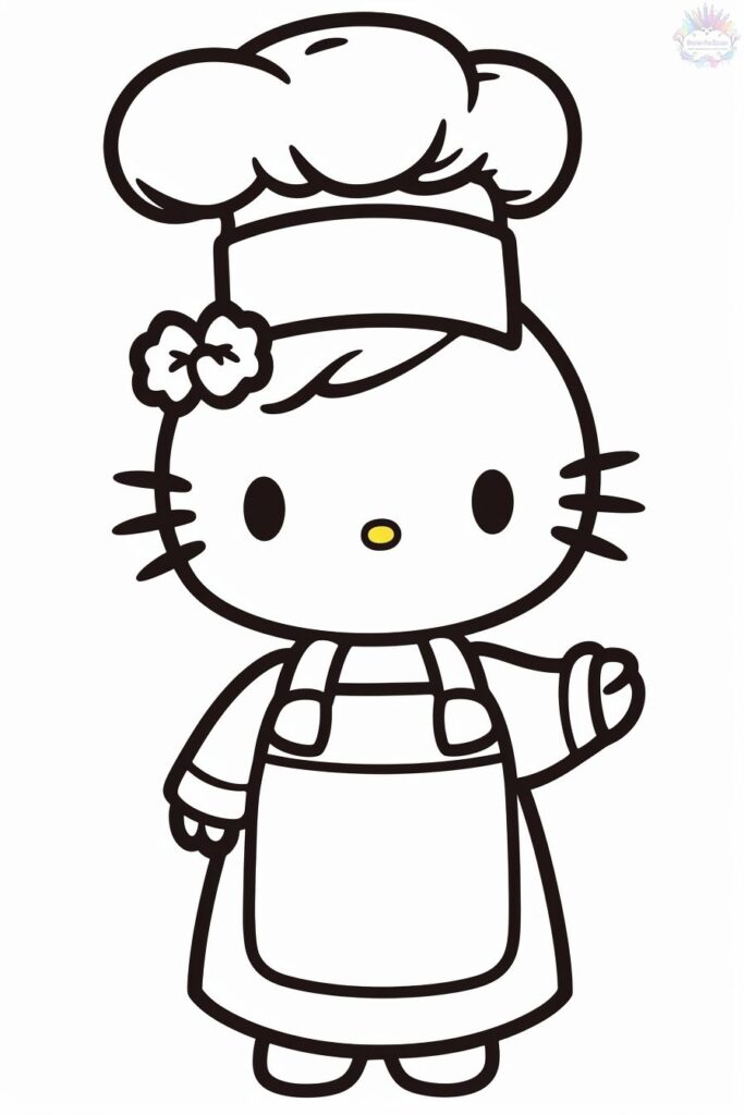 Dibujos de Hello Kitty Para Colorear