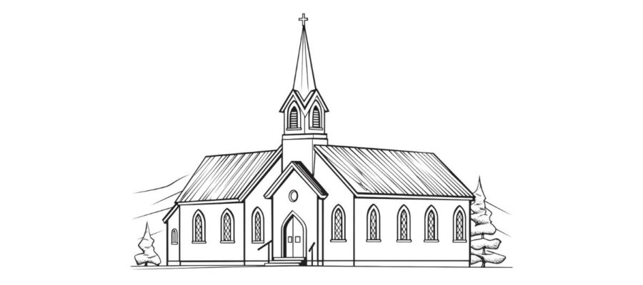 Dibujos de Iglesia Para Colorear dibujos-de-iglesia-para-colorear
