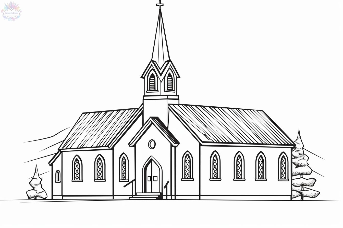 Dibujos de Iglesia Para Colorear dibujos-de-iglesia-para-colorear