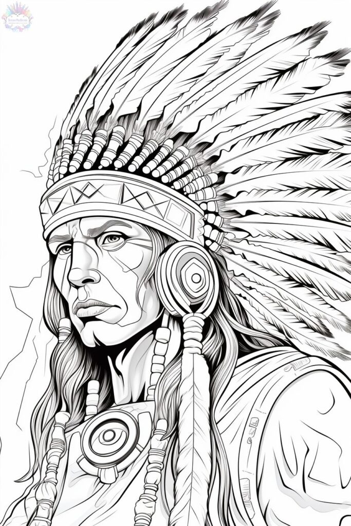 Dibujos de Indios Para Colorear