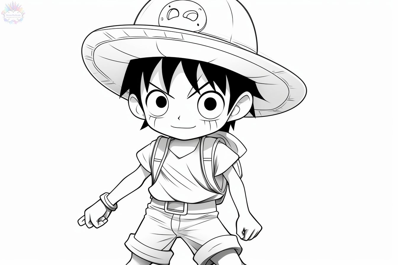 Luffy Para Colorear