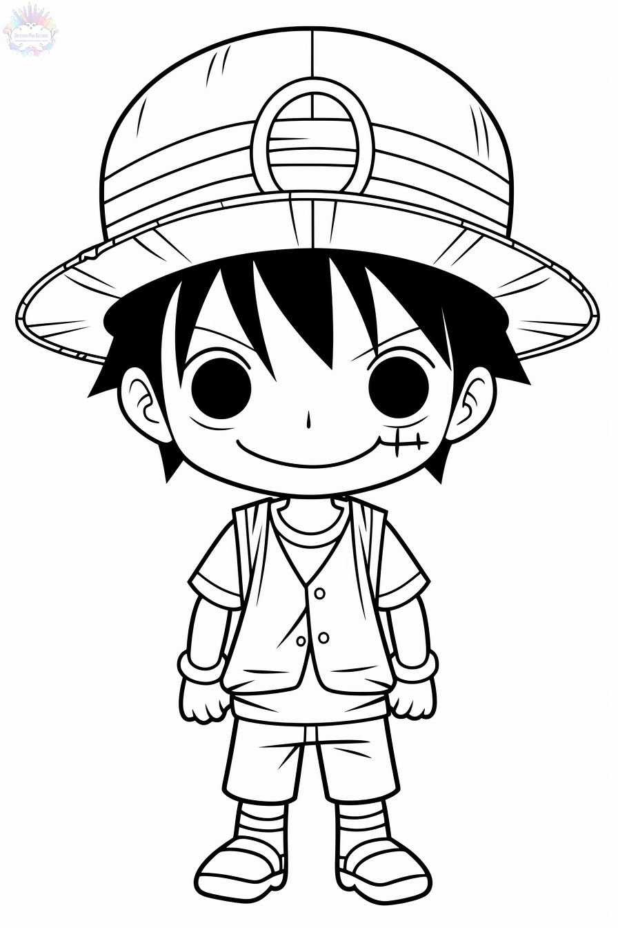 Luffy Para Colorear