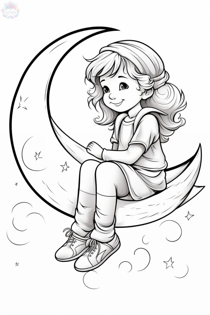 Dibujos de Luna Para Colorear