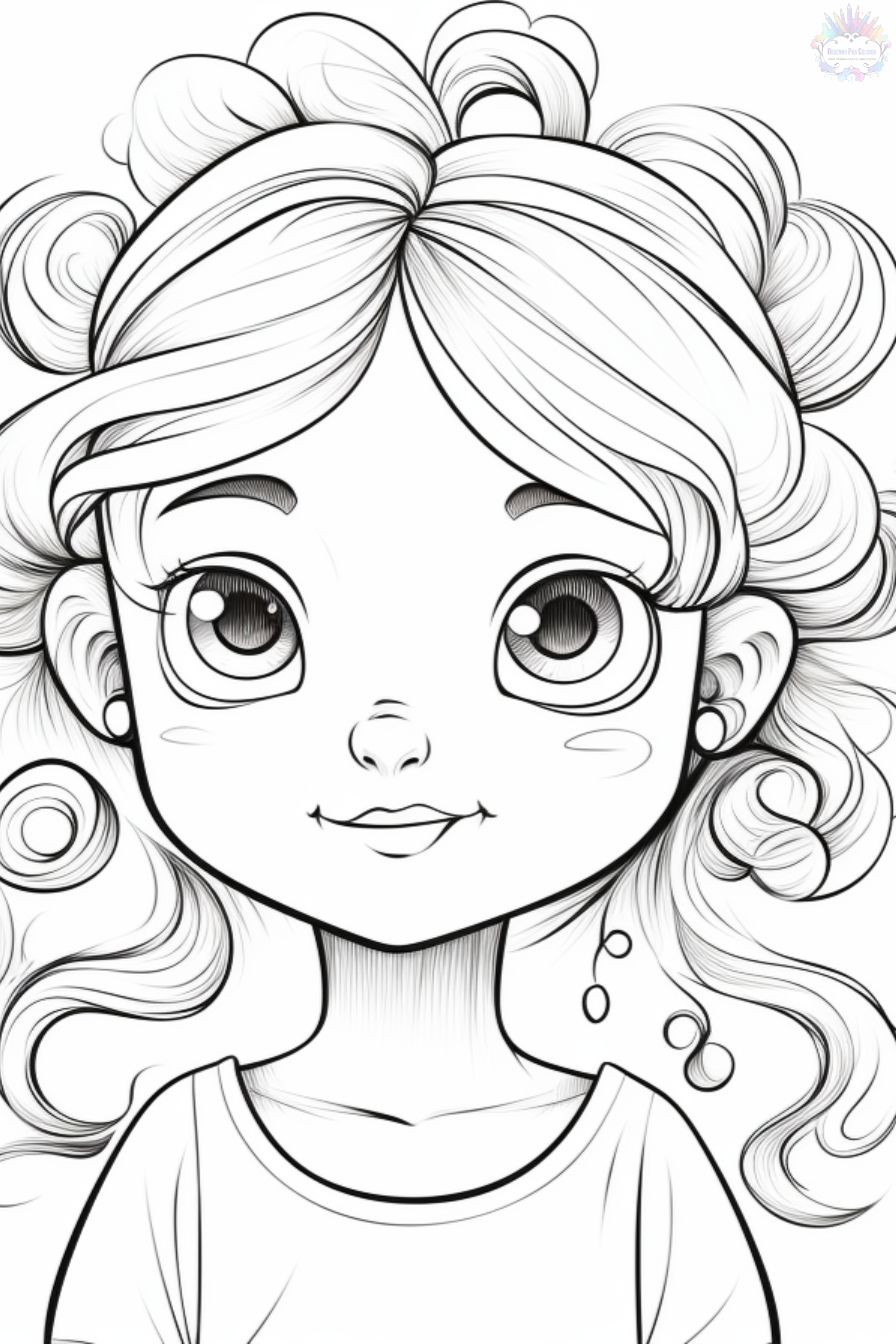 Dibujos de Niñas Para Colorear dibujos-de-ni-as-para-colorear