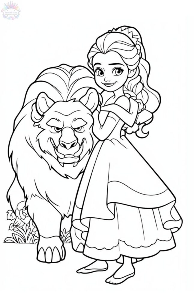 Dibujo de Princesa Para Colorear