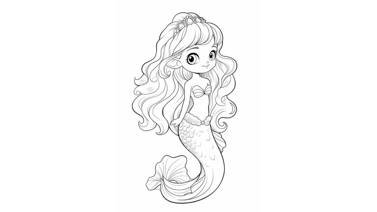 dibujos-de-sirena-para-colorear