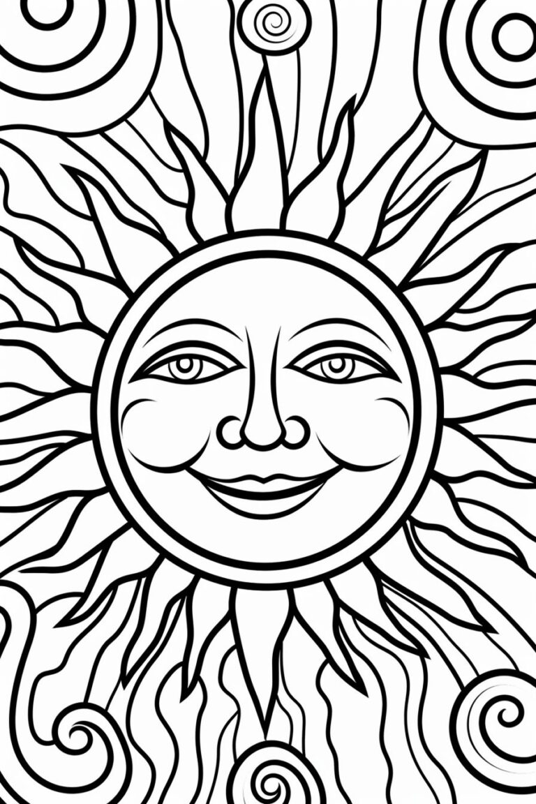 Dibujos De Sol Para Colorear 9364