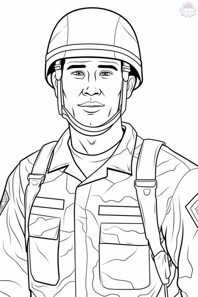 Dibujos de Soldado Para Colorear