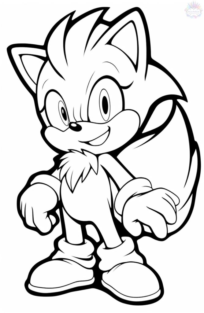 Dibujo de Sonic Para Colorear