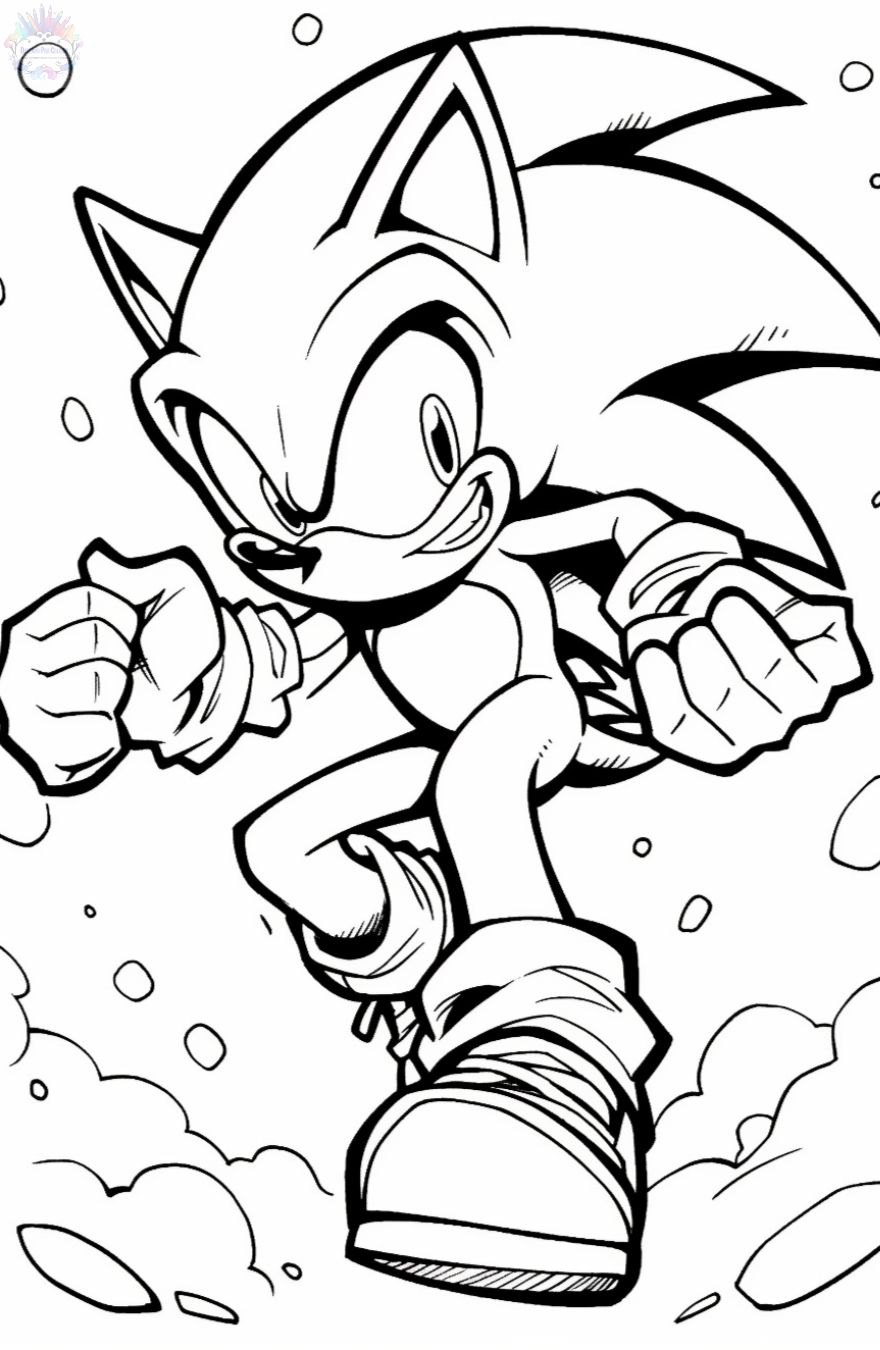 Dibujo De Sonic Para Colorear 