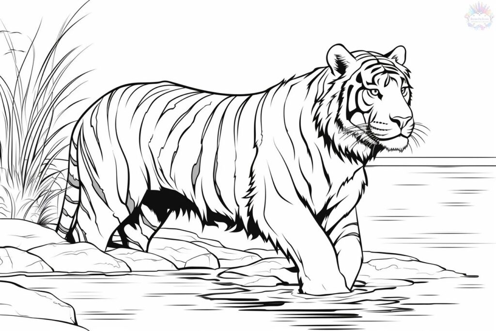 Tigre Para Colorear