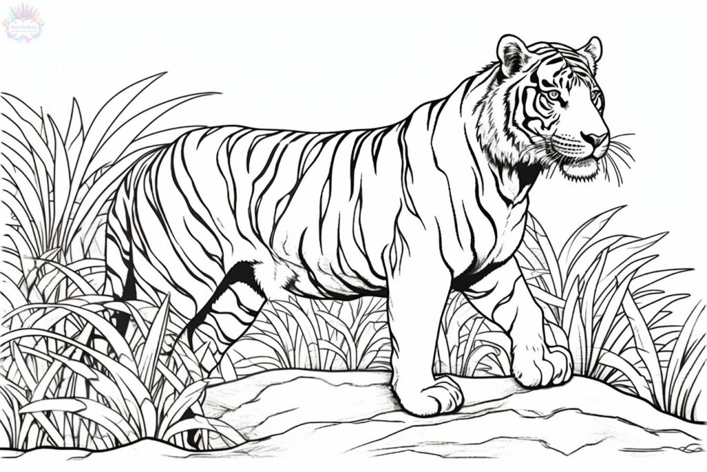 Tigre Para Colorear