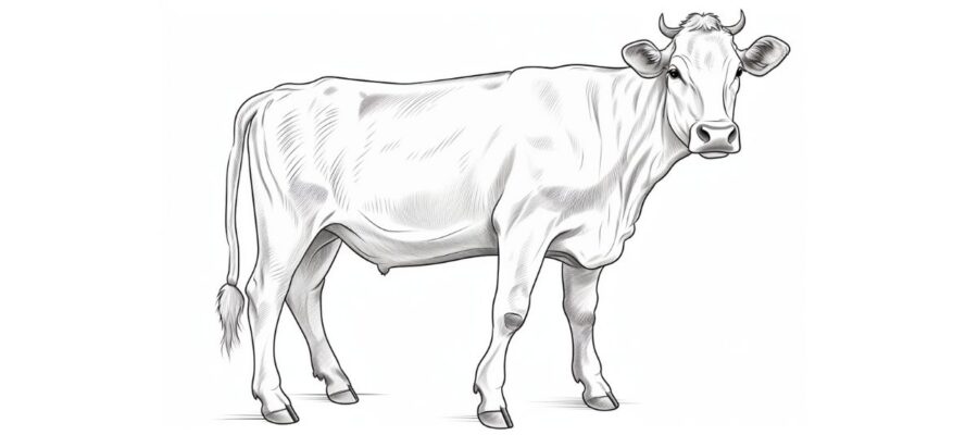 Vaca Para Colorear