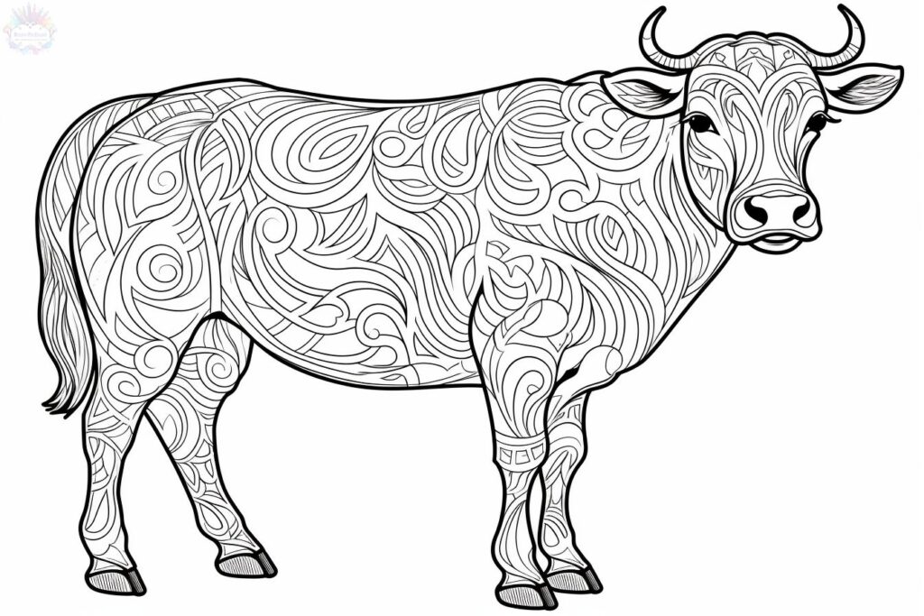 Vaca Para Colorear