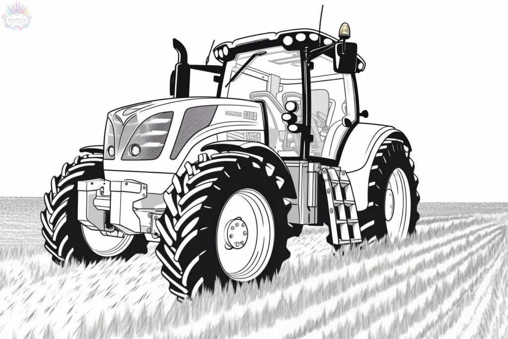 Tractor Para Colorear