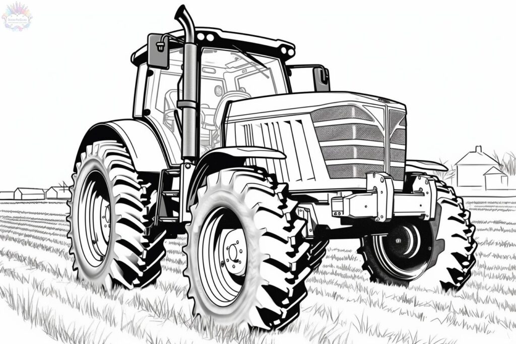 Tractor Para Colorear