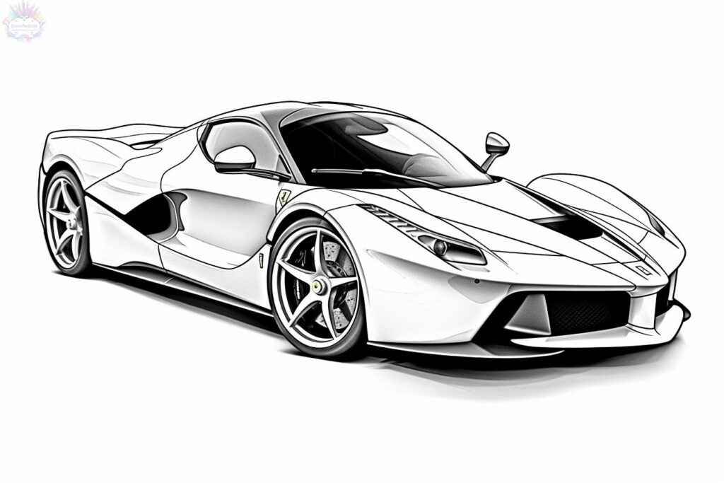 Ferrari Para Colorear