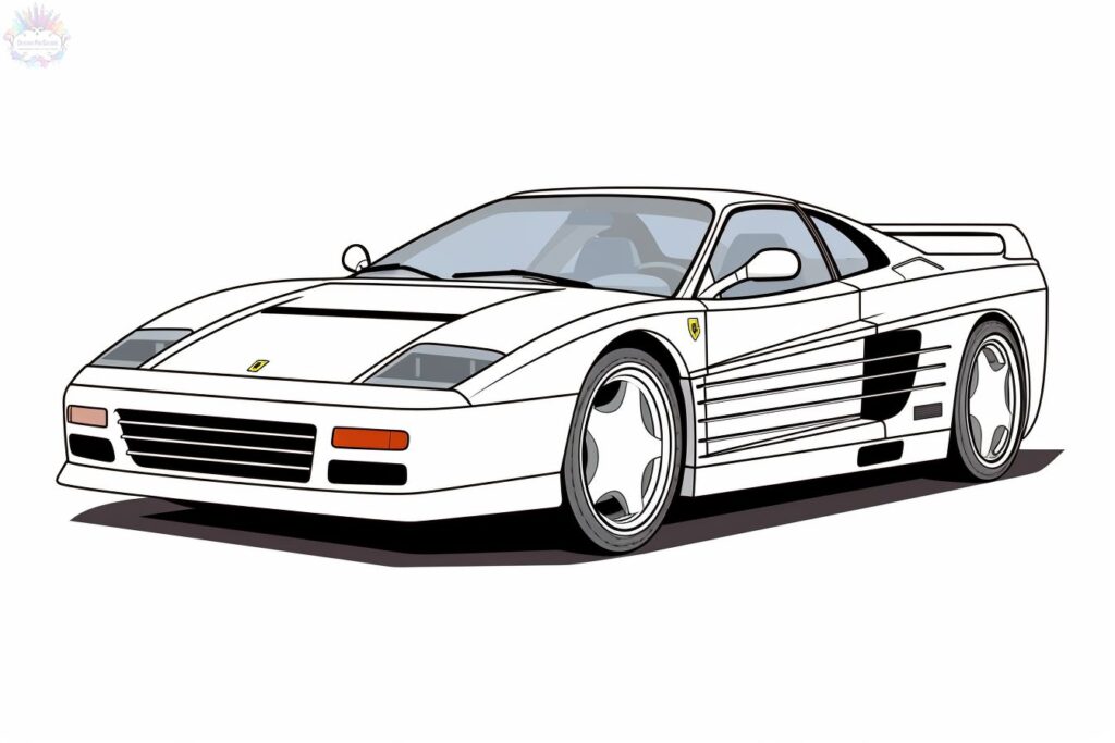 Ferrari Para Colorear