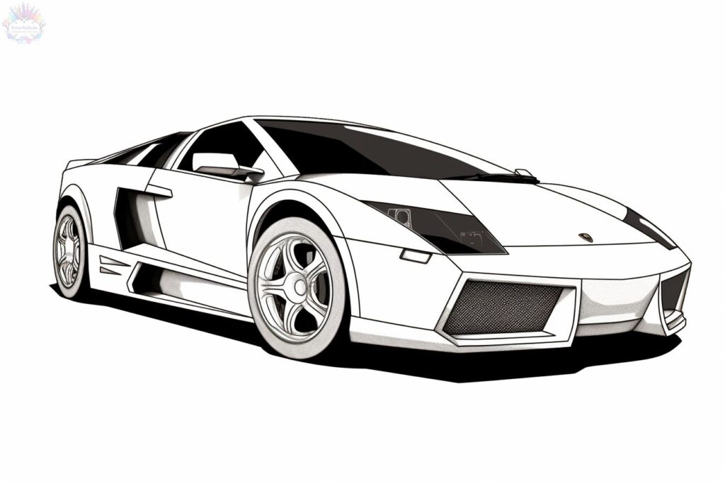 Lamborghini Para Colorear